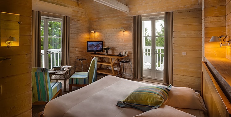 Chambres coté jardin Novotel Dinard